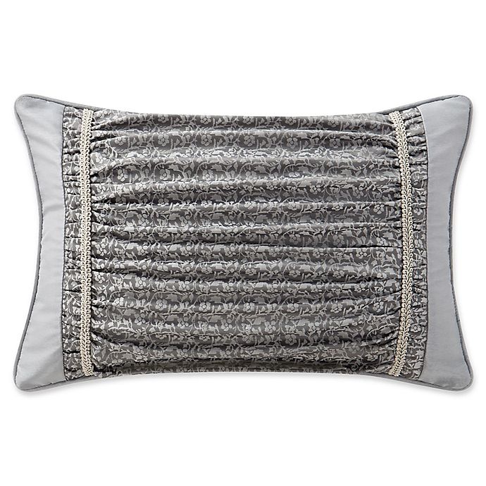 slide 1 of 1, Waterford Ryan Oblong Throw Pillowin Platinum, 1 ct