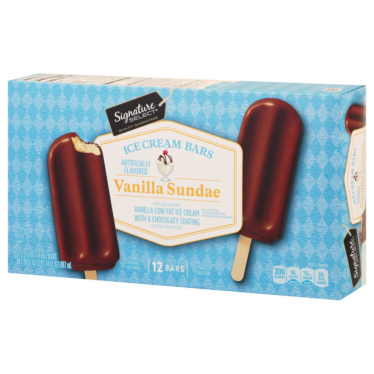 slide 3 of 9, Lucerne Dairy Farms Ice Cream Bars Vanilla Sundae, 