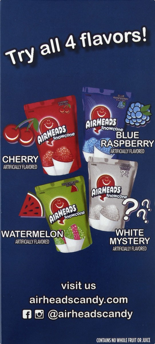 slide 7 of 9, Airheads Snowcone White Mystery Watermelon, 6 ct