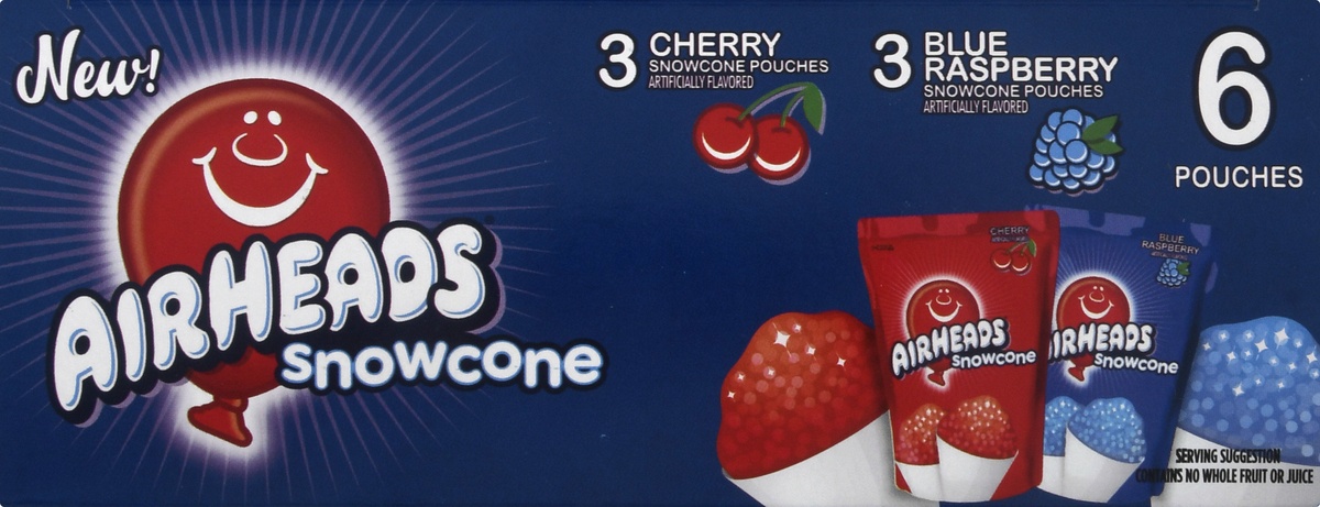 slide 9 of 9, Airheads Snowcone Cherry Blue Raspberry, 6 ct