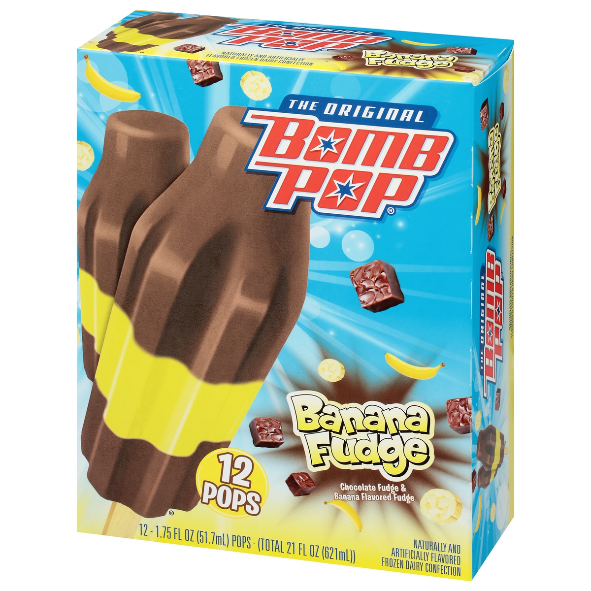 slide 3 of 9, Bomb Pop Ice Cream Banana Fudge, 12 ct