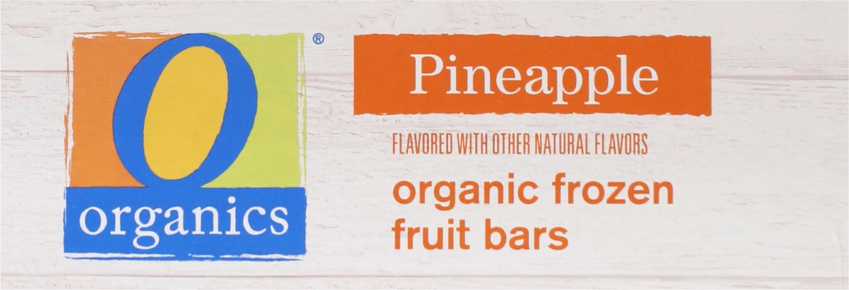 slide 9 of 9, O Organics Fruit Bars Pineapple, 6 ct; 2.45 oz