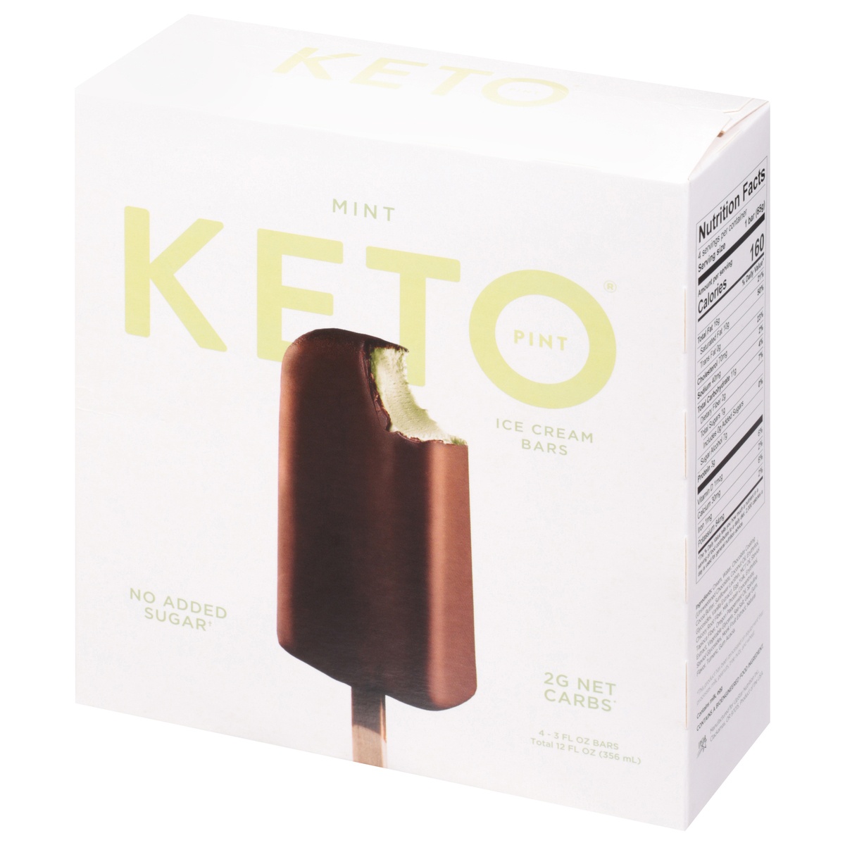 slide 2 of 9, Keto Pint Mint Ice Cream Bars 4 - 3 fl oz Bars, 4 ct