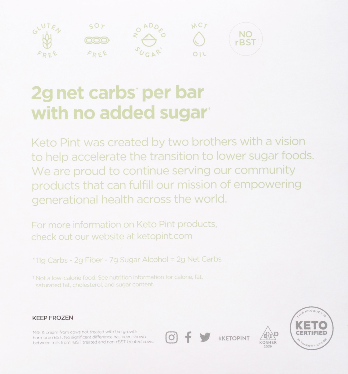 slide 3 of 9, Keto Pint Mint Ice Cream Bars 4 - 3 fl oz Bars, 4 ct