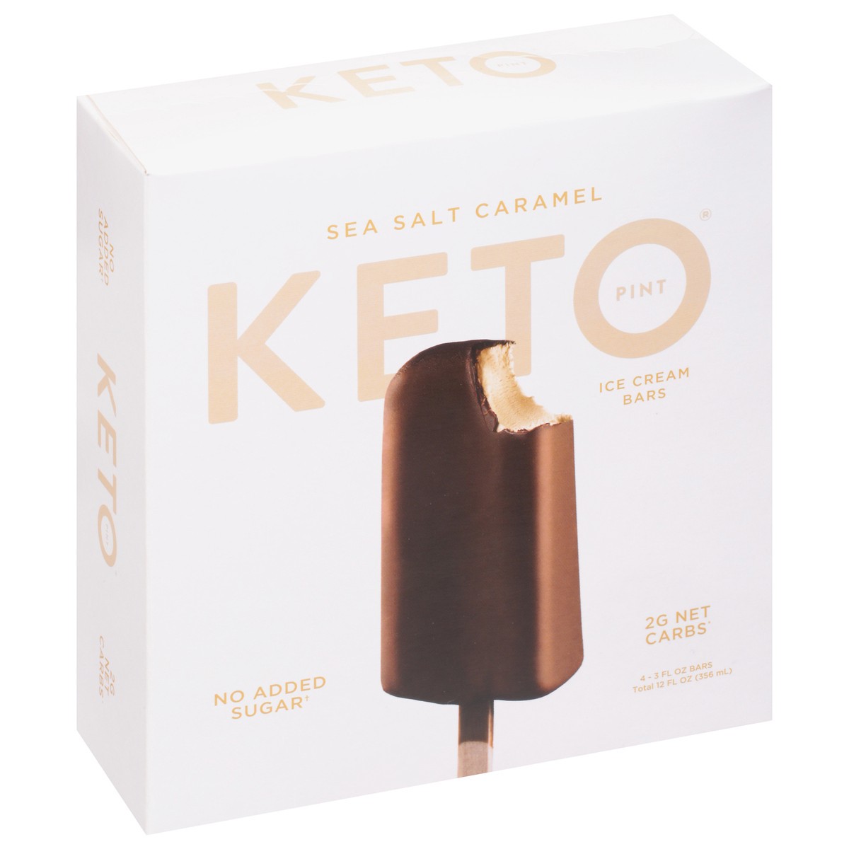 slide 8 of 9, Keto Pint Sea Salt Caramel Ice Cream Bars 4 - 3 fl oz Bars, 4 ct