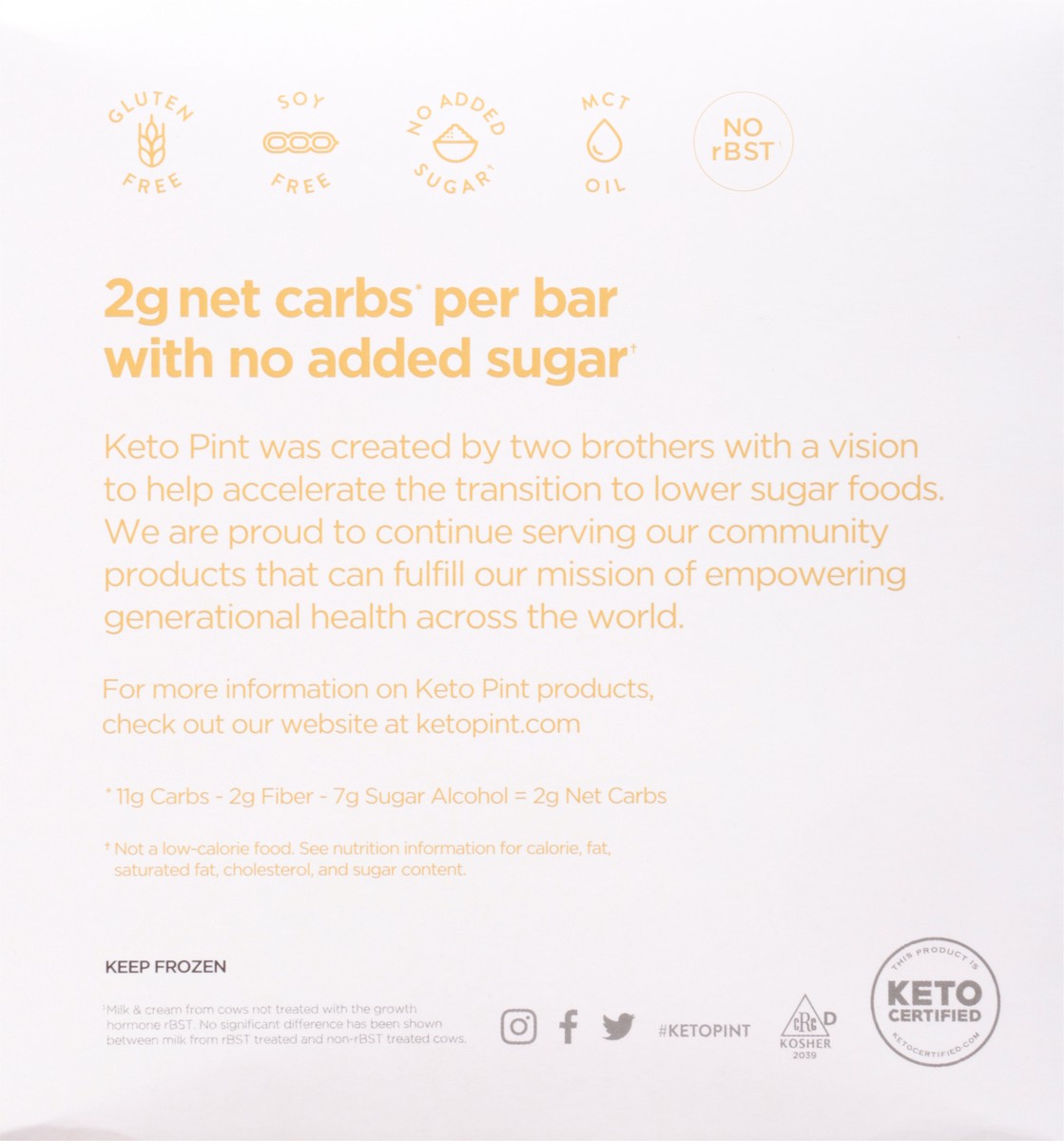 slide 3 of 9, Keto Pint Sea Salt Caramel Ice Cream Bars 4 - 3 fl oz Bars, 4 ct