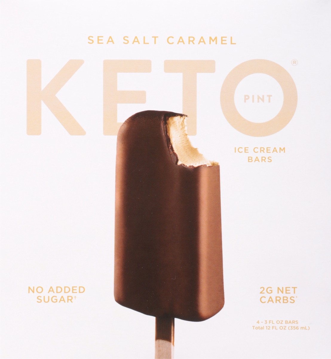 slide 5 of 9, Keto Pint Sea Salt Caramel Ice Cream Bars 4 - 3 fl oz Bars, 4 ct