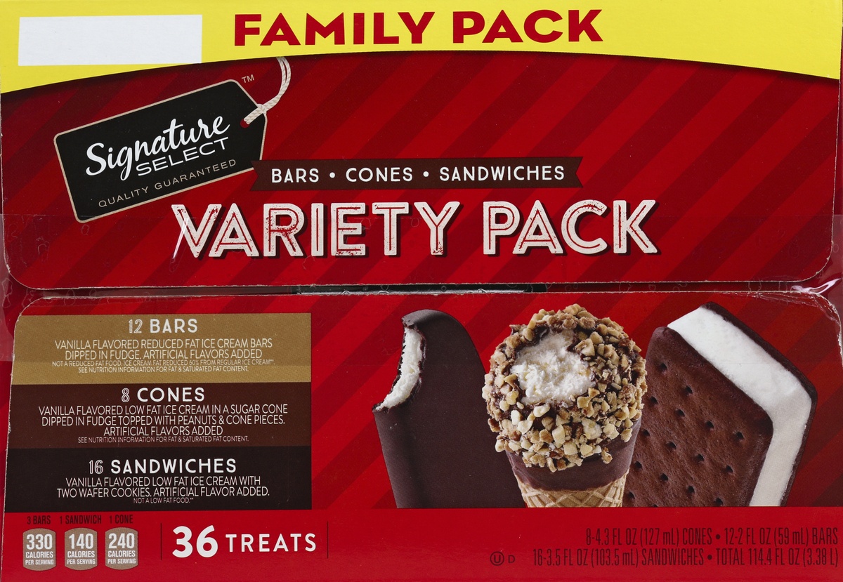 slide 4 of 4, Signature Select Family Pack Treats Variety Pack 36 Each, 36 ct