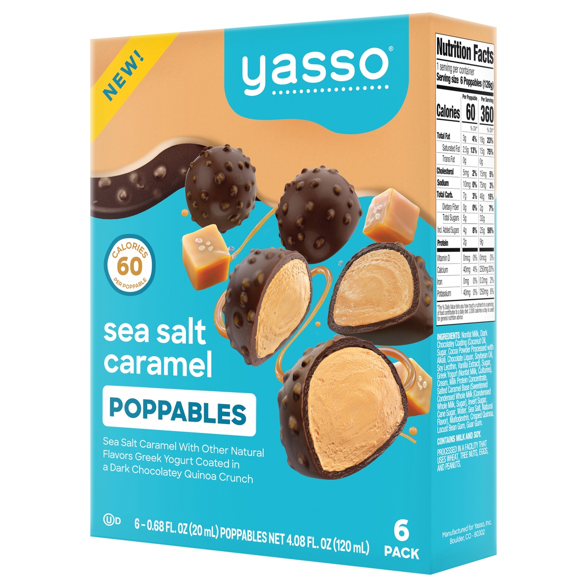 Yasso Sea Salt Poppables 6 ct Shipt