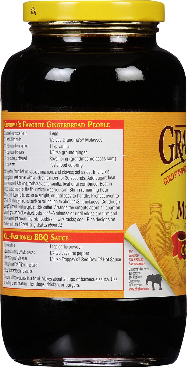 slide 5 of 7, Grandma's Unsulphured Original Molasses 24 oz, 24 fl oz