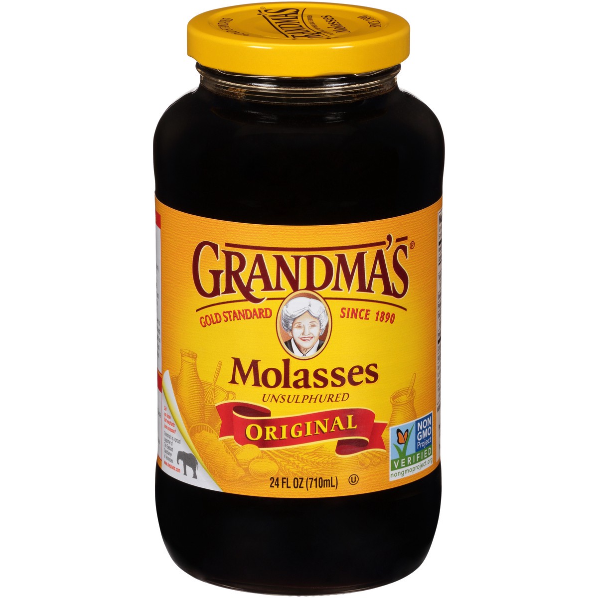 slide 1 of 7, Grandma's Unsulphured Original Molasses 24 oz, 24 fl oz