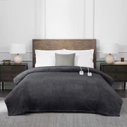 Brookstone Heated Blanket Gray King