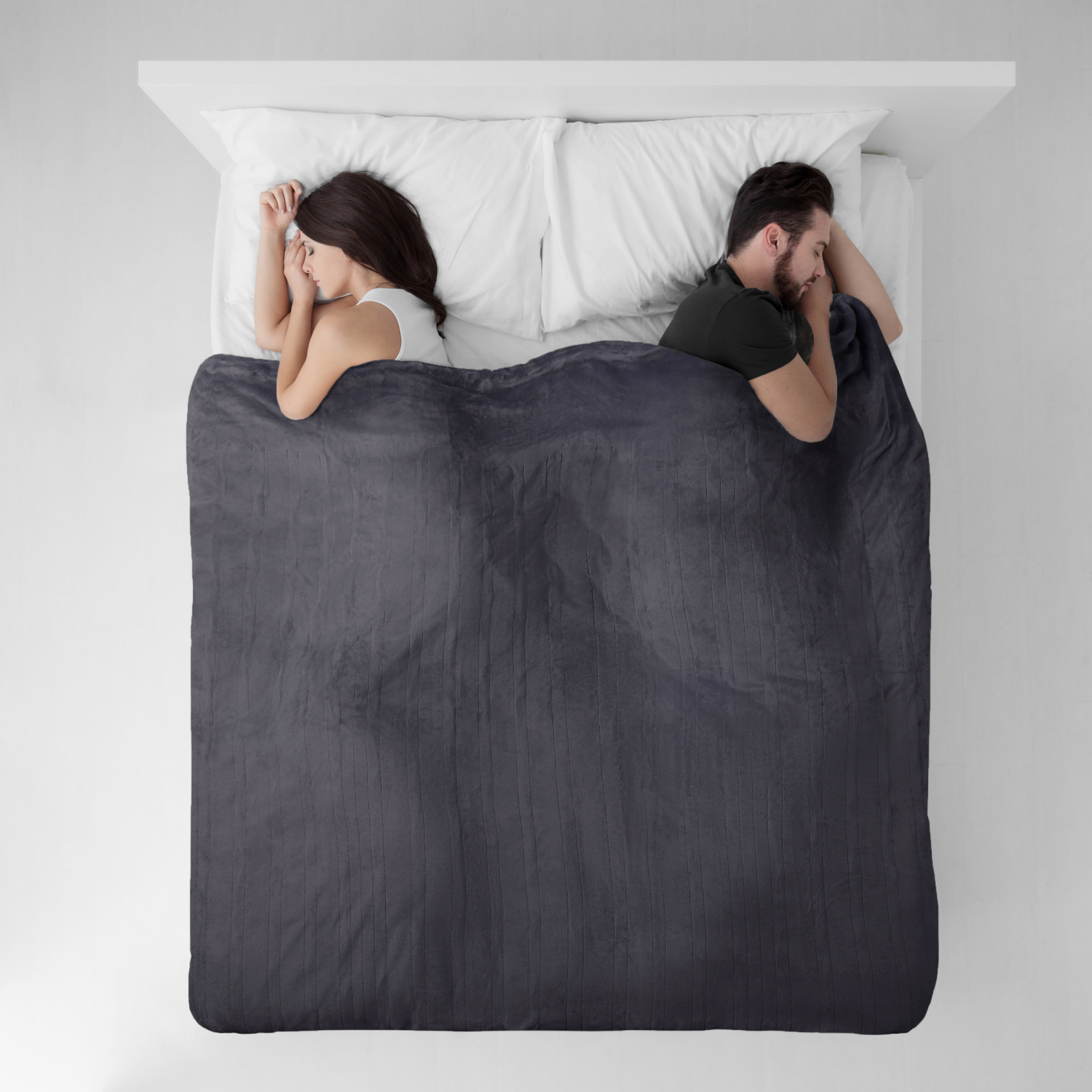 slide 6 of 8, Brookstone Heated Blanket Gray Twin, 1 ct