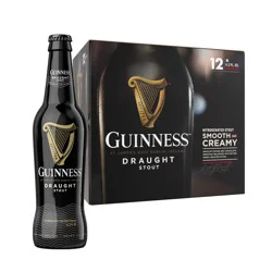 Guinness Nitrogenated Draught Stout Beer 12 ea
