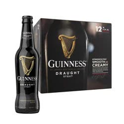 Guinness Nitrogenated Draught Stout Beer 12 ea