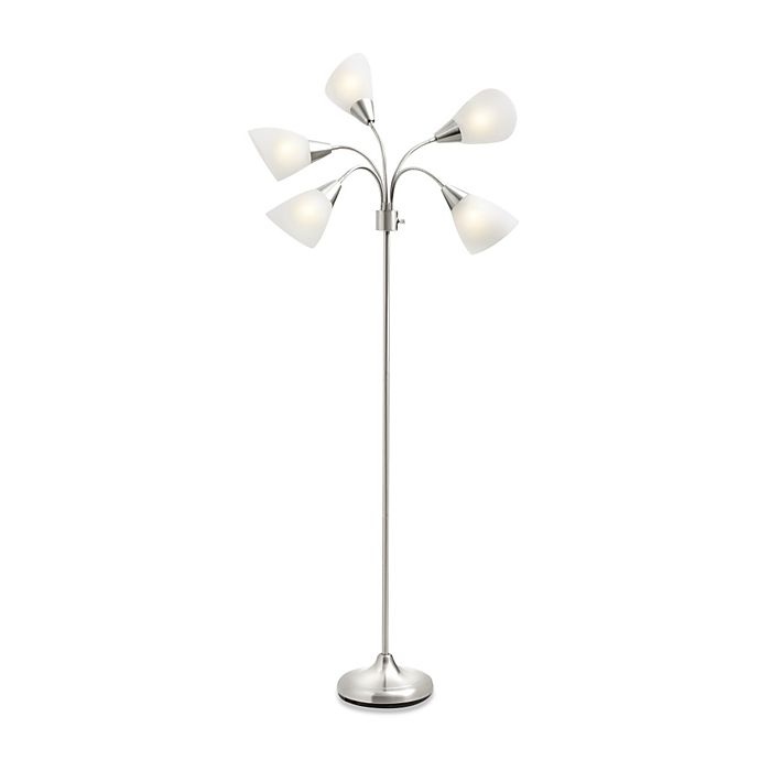 slide 1 of 2, Marmalade Studio 3B 5-Light Floor Lamp with CFL Bulbs - Satin Nickel, 1 ct