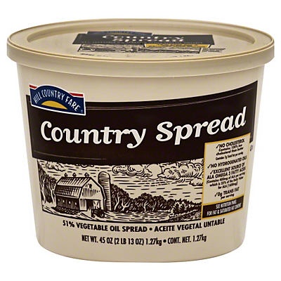 slide 1 of 1, Hill Country Fare Soft Spread Margarine Value, 45 oz