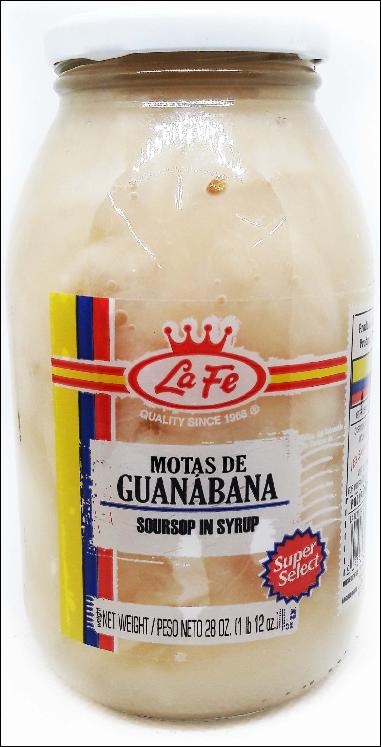 slide 1 of 1, La Fe Motas Guanabna Consrv - 28 oz, 28 oz