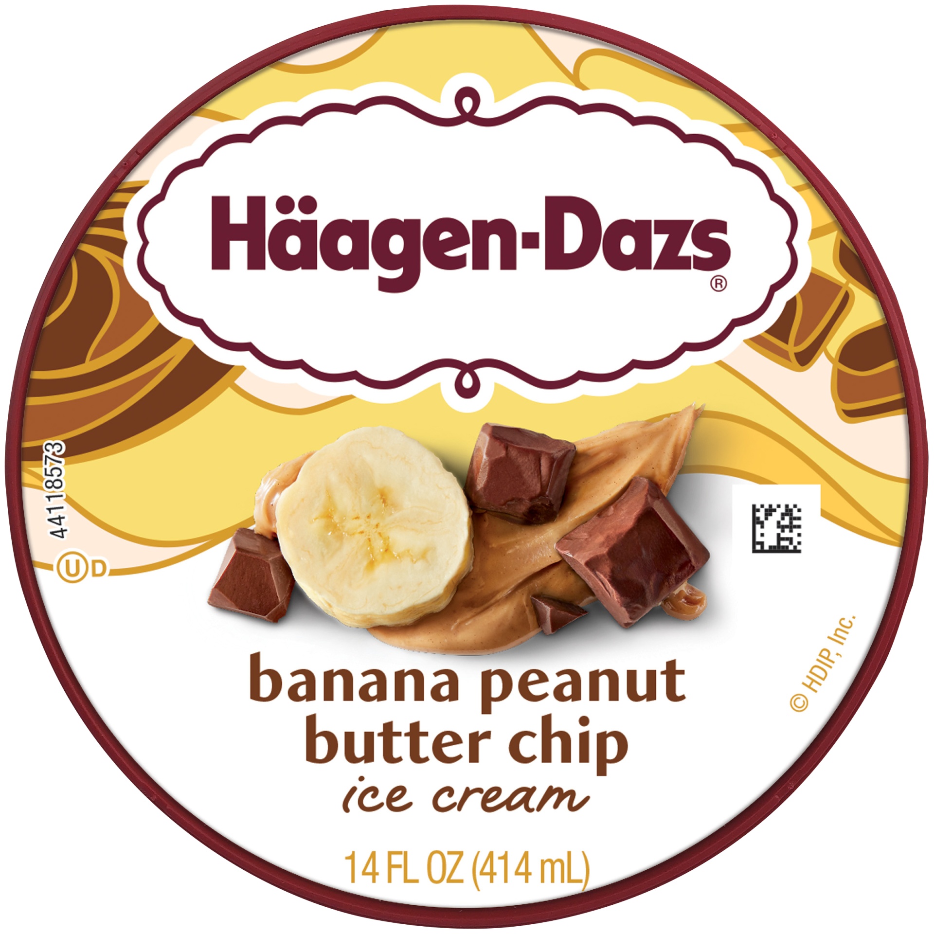 slide 7 of 7, Häagen-Dazs Banana Peanut Butter Chip Ice Cream, 14 fl oz