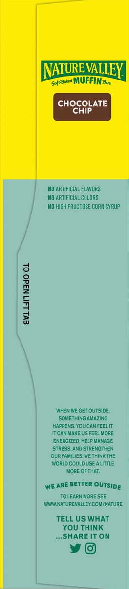 slide 6 of 9, Nature Valley Soft-Baked Muffin Bars, Chocolate Chip, Snack Bars, 5 Bars, 6.2 OZ, 6.2 oz