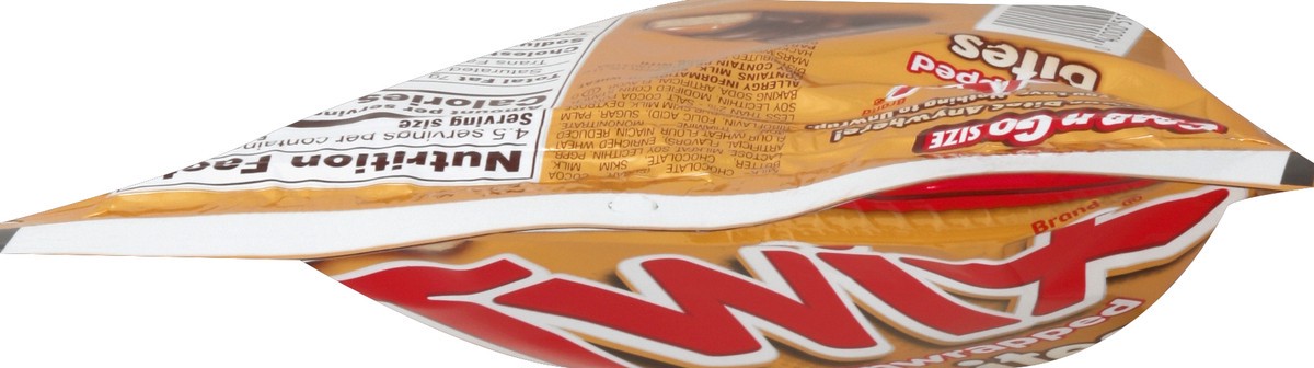 slide 3 of 6, TWIX Caramel Bites Size Chocolate Cookie Bar Candy Grab & Go Size Pouch, 4.5 oz, 4 oz