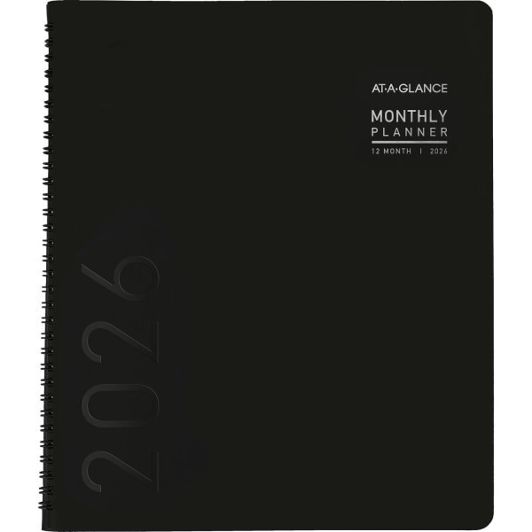 slide 8 of 10, AT-A-GLANCE® Contemporary 2026 Monthly Planner, Black, Large, 9"" x 11"", 1 ct