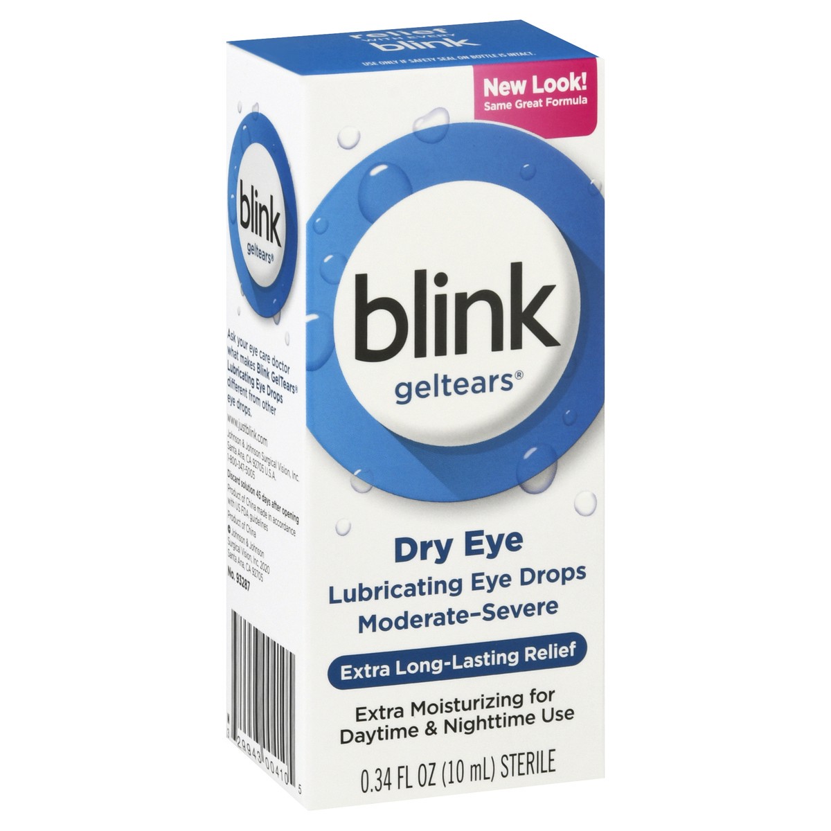 slide 2 of 9, Blink GelTears Dry Eye Moderate-Severe Lubricating Eye Drops 0.34 oz, 0.34 oz