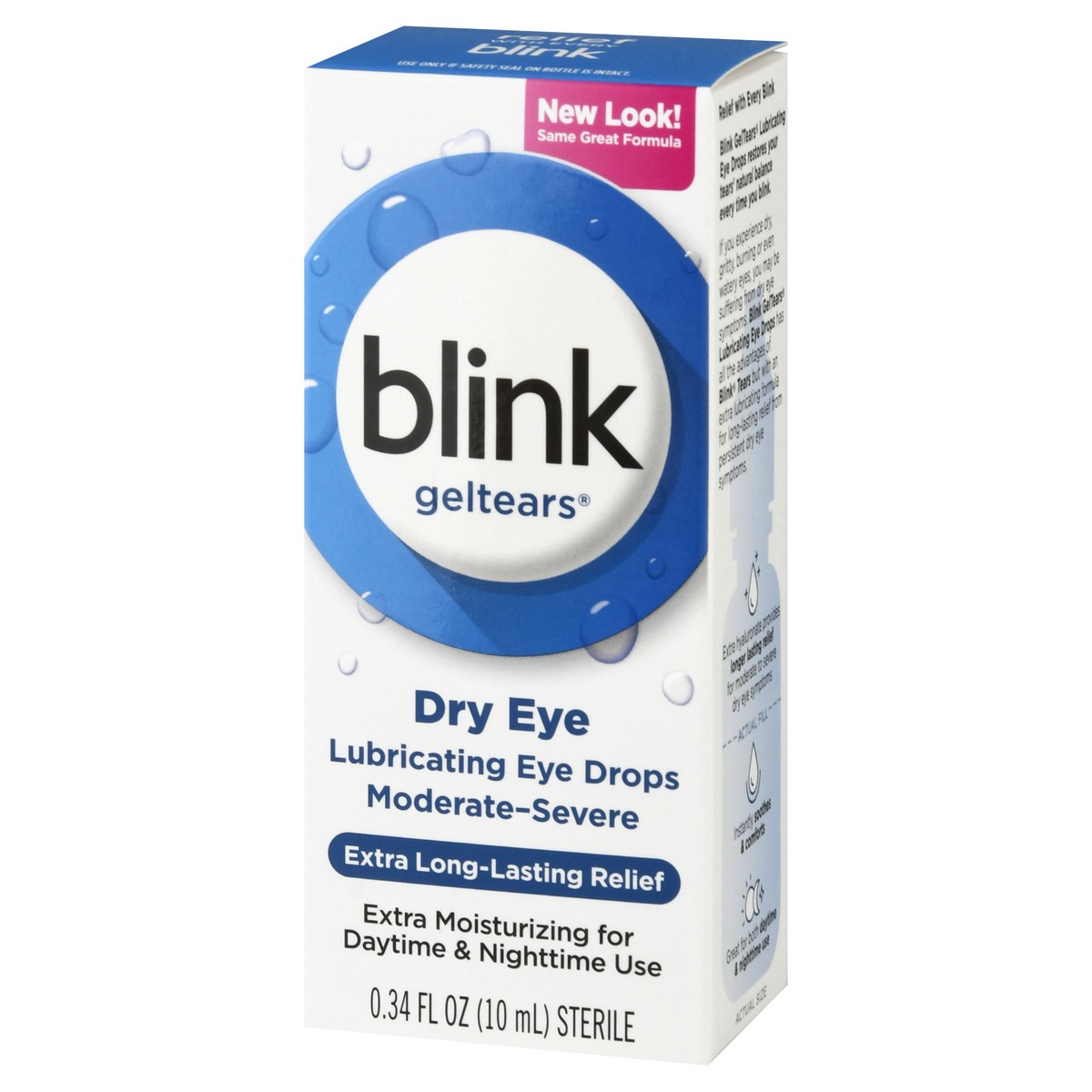 slide 3 of 9, Blink GelTears Dry Eye Moderate-Severe Lubricating Eye Drops 0.34 oz, 0.34 oz