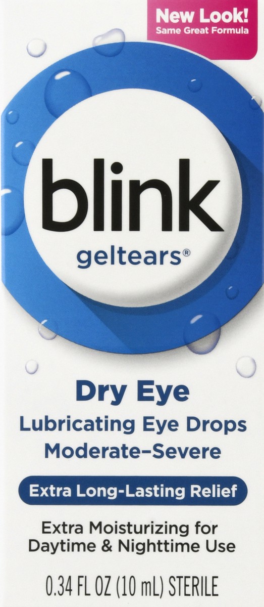 slide 6 of 9, Blink GelTears Dry Eye Moderate-Severe Lubricating Eye Drops 0.34 oz, 0.34 oz