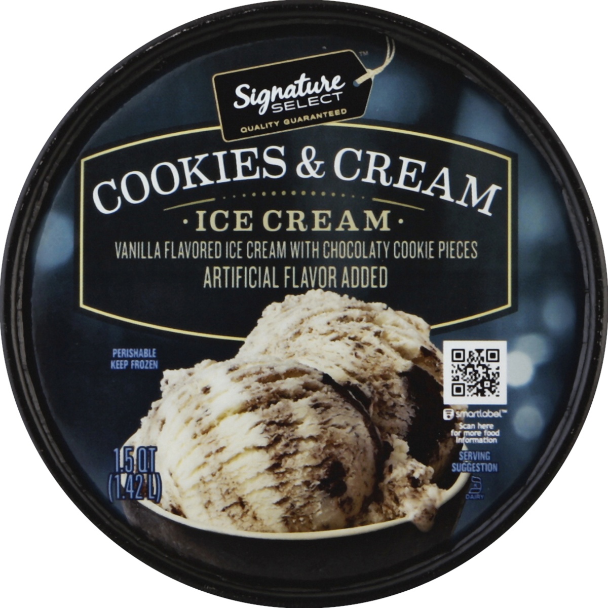 slide 3 of 3, Signature Select Ice Cream 1.5 qt, 