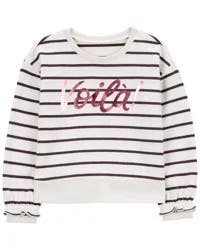 Carter's Toddler Striped French Terry Long-Sleeve Pullover Multi 4T