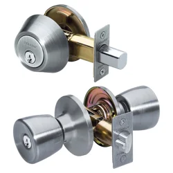 Master Lock Tulip Twin Pack Satin Nickel Knob