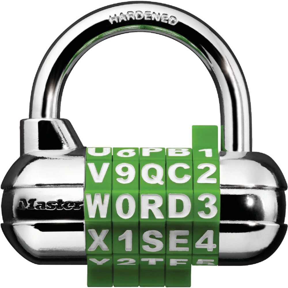 slide 1 of 2, Master Lock Padlock, Password Plus, 1 ct