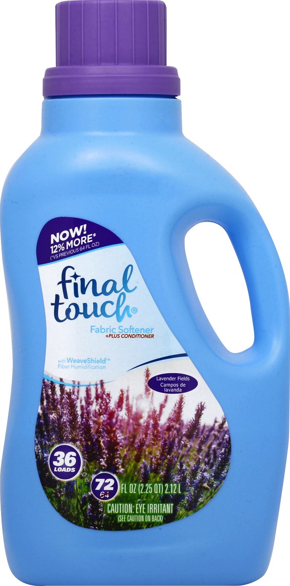 slide 1 of 3, Final Touch Fabric Softener 72 oz, 72 oz