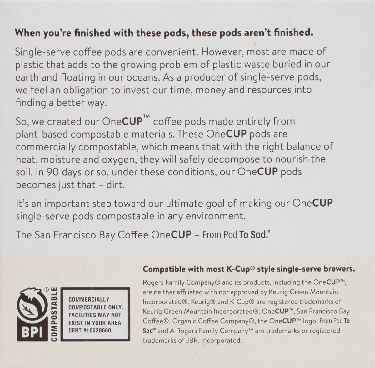 slide 8 of 9, SF Bay Coffee Kona Blend Coffee - 10 ct, 10 ct