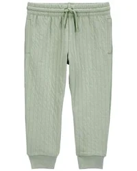 Carter's Toddler Boy Pull-On Quilted Joggers - Green Green 4T