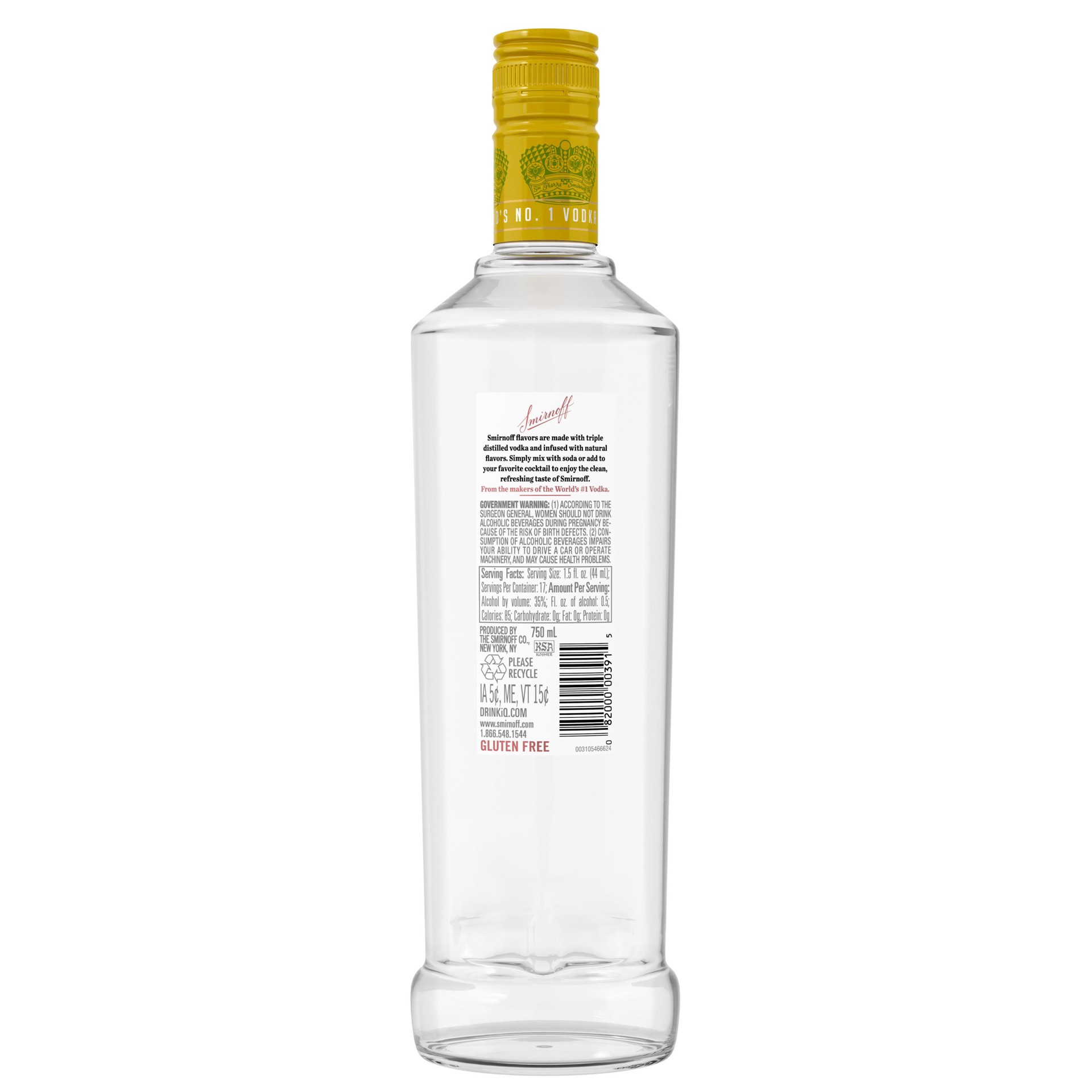 slide 4 of 4, Smirnoff Citrus Vodka, 750 ml