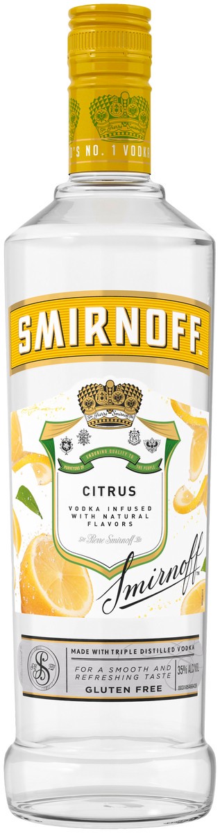 slide 1 of 4, Smirnoff Citrus Vodka, 750 ml