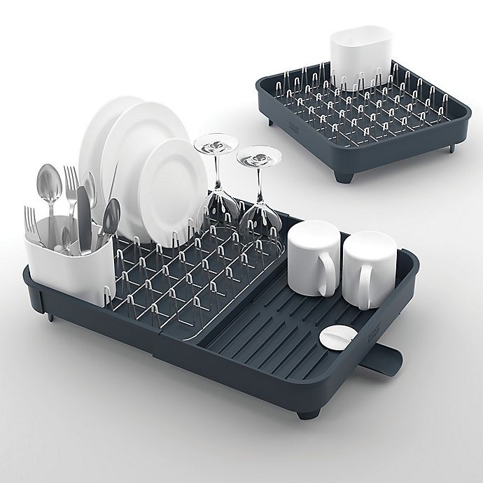 slide 4 of 5, Joseph Joseph Extended Dish Rack - Grey, 1 ct