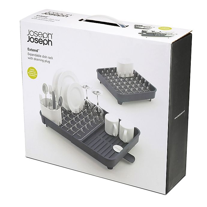 slide 5 of 5, Joseph Joseph Extended Dish Rack - Grey, 1 ct