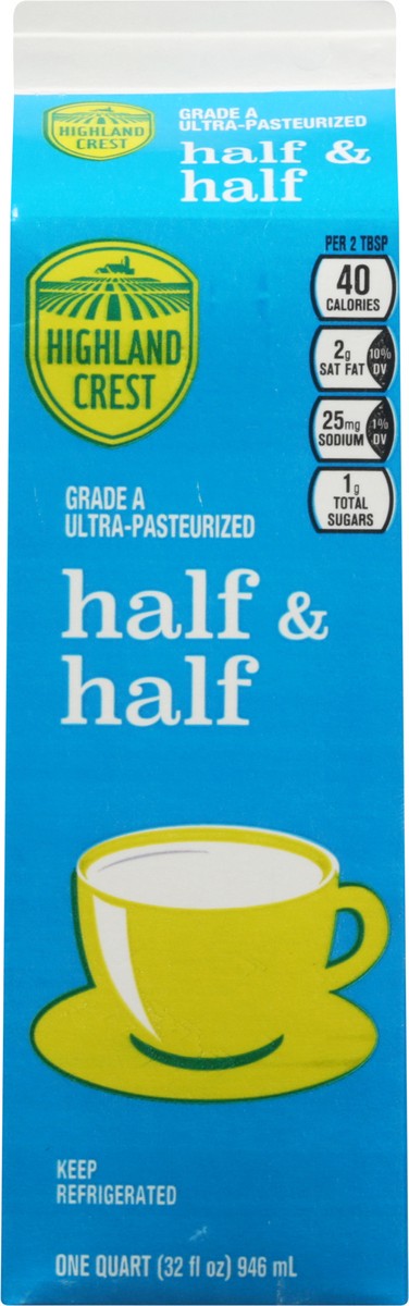 slide 7 of 11, Highland Crest Half & Half 1 qt, 1 qt