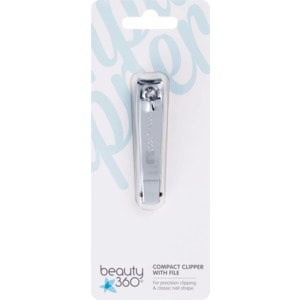 slide 1 of 1, Beauty 360 Compact Clipper With File, 1 ct