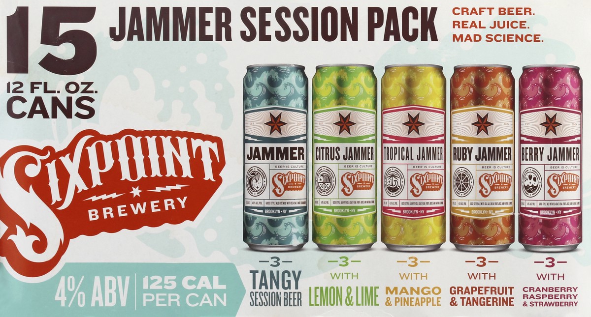 slide 7 of 11, Sixpoint Brewery Jammer Session Variety Pack, 12 oz