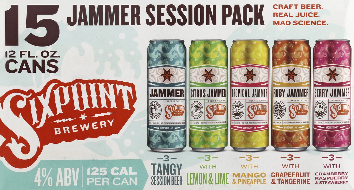 slide 8 of 11, Sixpoint Brewery Jammer Session Variety Pack, 12 oz