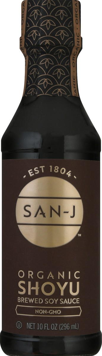 slide 1 of 1, San-J Sauce Shoyu Organic, 10 fl oz