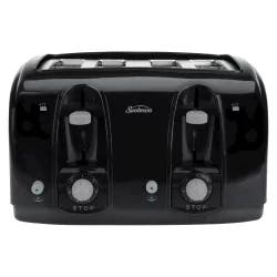 Sunbeam 4 Slice Extra-Wide Slot Toaster - Black TSSBTR4SBK