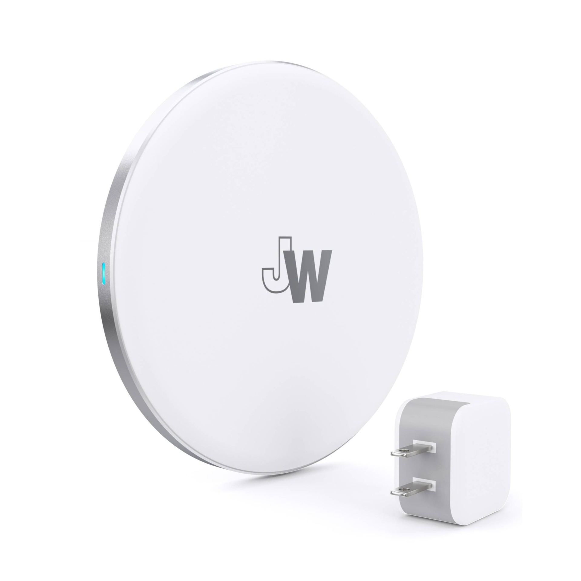 slide 1 of 3, Just Wireless Qi Charger 5W - White, 1 ct