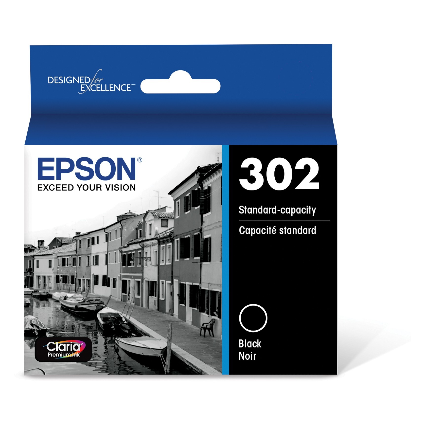 slide 1 of 6, Epson 302 Single Ink Cartridge - Black (T302020-CP), 1 ct