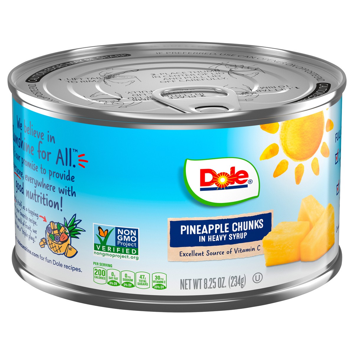 slide 5 of 9, Dole Pineapple Chunks Heavy Syrup 8.25Oz, 8.25 oz