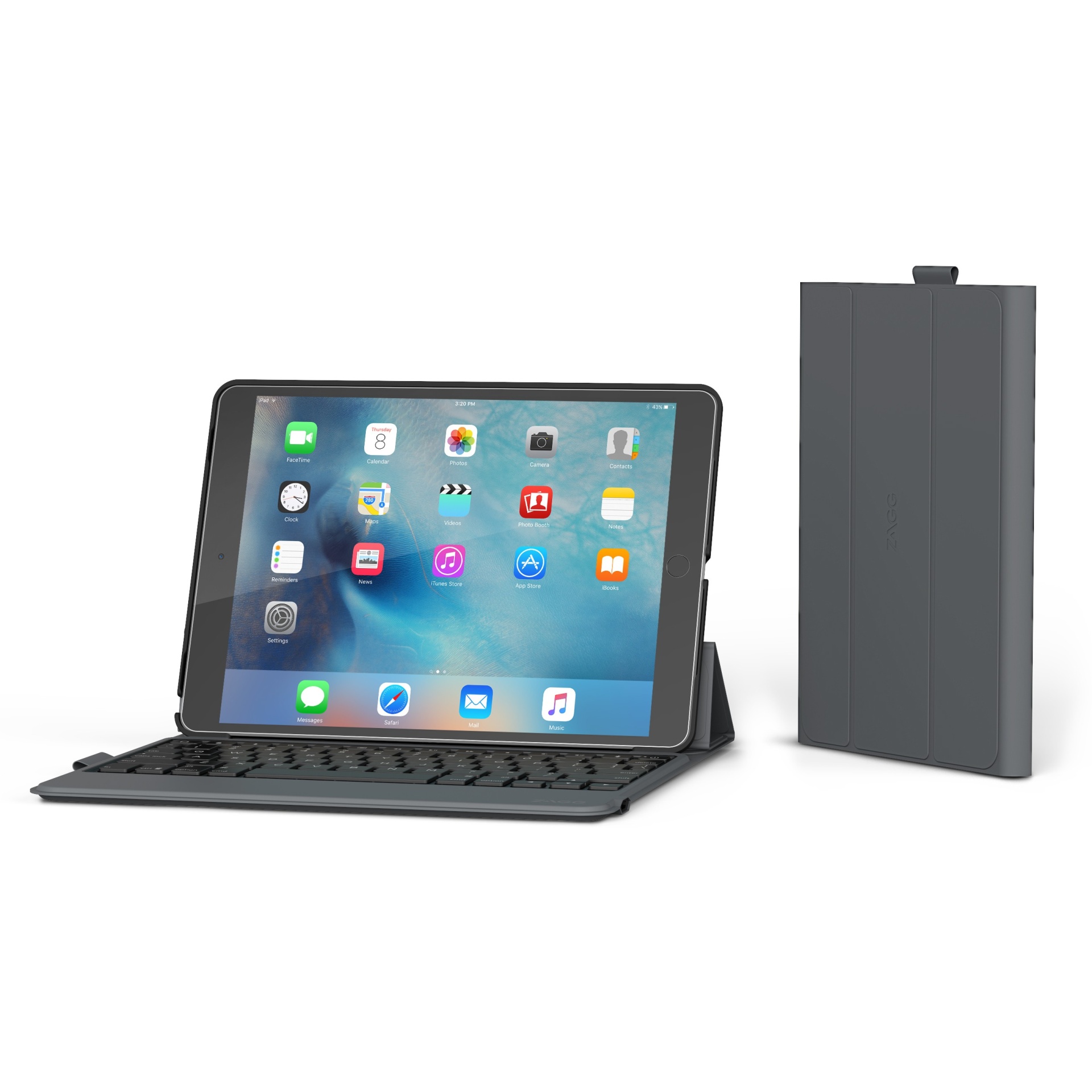 slide 1 of 3, ZAGG ID8MBN-BB0 iPad Pro 9.7" Keyboard Folio Case - Black, 1 ct